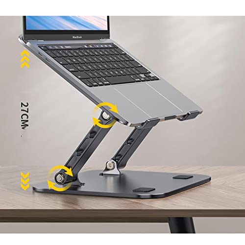 Support d'ordinateur portable bureau vertical ascenseur métal noir - 8