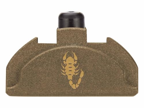 NDZ Performance Grip Plug for Glock Gen 4-5 with Backstrap – Heavyweight Brass – Fits G17 G19 G22 G23 G31 G34 G45 G47 – Cerakote Burnt Bronze Finish, Scorpion – Made in USA