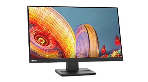 Image of lenovo ThinkVision E24q-30 23.8 inch IPS 2560 x 1440 Monitor - Raven Black