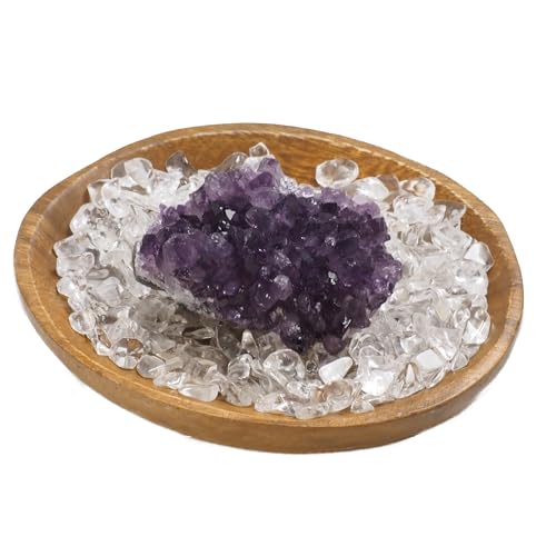 RELIGHT アメジスト 水晶 天然石 さざれ石 パワーストーン 浄化用 3点 セット 置物 縁起物 クラスター 101g～150g…