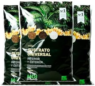 MOIPLANTS | SUSTRATO Universal Pack de 3 x 10L | para Interior y ...