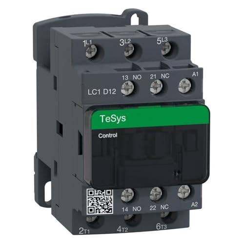 Contacteur tripolaire CA 12 A 24 V 50/60 Hz LC1D12B7C pour armoire de commande