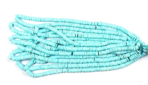 Perles Larimar 6-7mm qualité AAA pour création de bijoux d'exception - 4