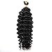YWIGS Pre-Separated Upgrade Human Crochet Boho Hair for Braiding 120 Strands Spanish Curl Crochet Human Hair Extensions for Boho Braids 16