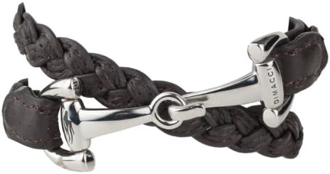 Alba Brown & Stainless Braided Bit Bracelet