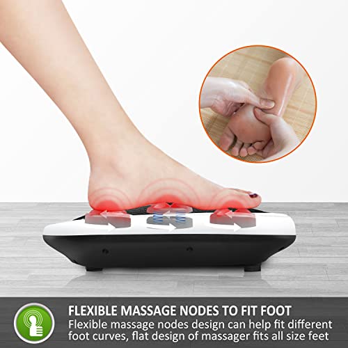 Snailax Foot Massager With Heat, Gifts For Men/Women, Kneading Shiatsu Heated Electric Feet Massager Machine For Plantar Fasciitis,Foot Relief, Washable Cover(White) #TOP1
