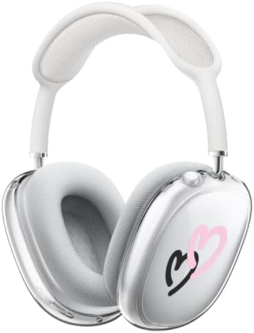 Spigen Cyrill Collaboration Ultra Hybrid Pro Case Cover for Airpods Max (2020) Protective Ear Cup Covers - Doodle Hearts Blackpink