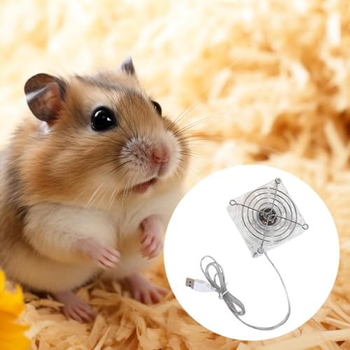MYCENSE Ventilador de resfriamento da gaiola de hamster, ventilador de ar de resfriamento de verão,