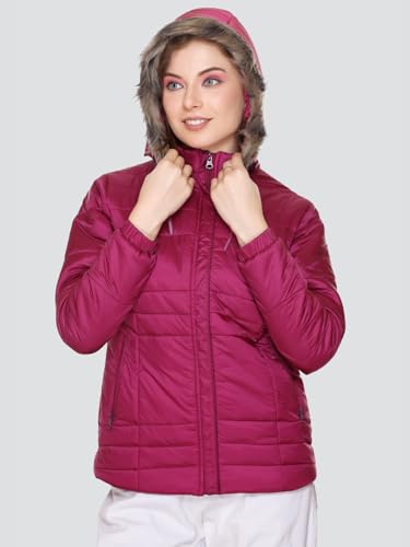 Image of RARE TIMES Women's Stylish Solid Full Sleeves Jacket | Winter Wear Quilted Jacket for Travelling | Regulaer Fit Puffer Jacket For Women