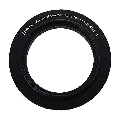 Fotodiox Macro Reverse Ring - 43mm Filter Thread Adapter Compatible with Olympus, Panasonic, BMPCC and Other MFT Camera Mounts