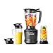 nutribullet SmartSense Blender Combo NBF550DG, Batidora de Vaso con 5 Velocidades + Función Pulse, Jarra 1.89l, Vaso 946ml y con Asa 710ml, Ciclo Automático Inteligente, Tapa para Llevar, 1500W, Negro