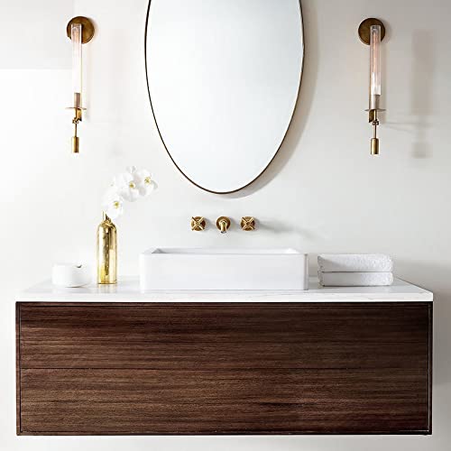 Apliques de pared LED modernos de poste negro para decoración de lujo en baños y estudios 5