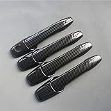 Carbon Fiber Print Door Handle Trim for Ford Edge Fusion Mustang Lincoln MKZ MKX Mazda 2 3 5 6 RX-8 CX-7 CX-9