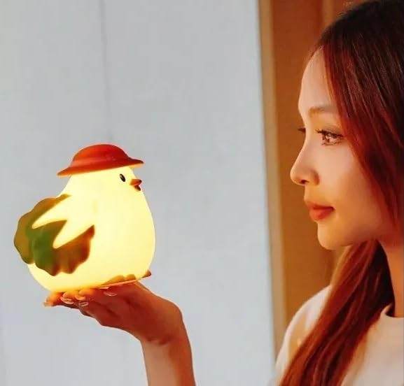 Image of Desidiya Chicken Rechargeable Silicone Night Lamp - Farm Animal Lamp, Kids Night Light, Nursery Decor, Birthday Gift, Silicone LED Light