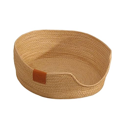 WeiLaiKeQi Cama de gato de tecido Sleeping Nest Lounge Resistente a arranhões 17,7 x 6,7 polegadas M