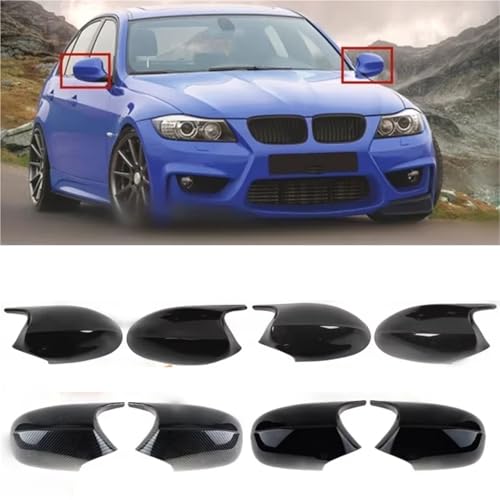 Couvercle de rétroviseur ABS pour BMW E82 E92 finition rigide Black LCI - 2