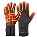 Heated Gloves for Man Women for Touchsreen, Rechargeable Motorcycle Electric Heated Gloves Liners, Heating Work Ski Gloves with 2 Batterie for Hunting, Skiing, Fishing, Camping, Snowboarding, Size S