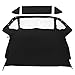 HECASA Convertible Soft Top Compatible with 1970-1980 MG Midget Soft Roof Replacement with Clear Plastic Window, Premium Grade Sailcloth Vinyl Black