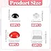165Pcs Tactile Stickers for Blind Bump Dots for Visually Impaired Elderly Low Vision Aids Braille Sticker Silicone Braille Assistive Markers Visual Impairment Aids (Red,Black,White,Clear)