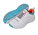 KNK Gowin Tyro Metal Spike Cricket Shoe for Outdoor and Field Sports with All Round Performance (White/Island Blue, US Footwear Size System, Adult, Men, Numeric, Medium, 10)