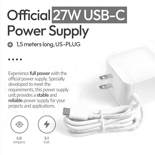 Image of Raspberry Pi 5 4GB Starter Kit | 64GB Edition | Official 27W Power Supply | Official case with Fan | 4K Micro HDMI Cable 1m | Aluminum heatsink
