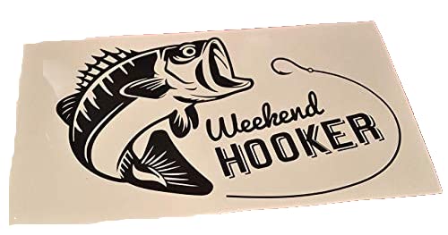 Weekend Hooker Fish Decal | Fish on Decal | Vinyl Car Decal