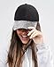 ZTL Womens Studded Rhinestone Baseball Cap Dad Trucker Hat Sparkle Bling Sun Hat A - Black