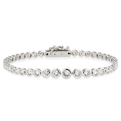 NADRI Tennis Bracelet – Jordan RD Tennis Bracelet with Brilliant-Cut Cubic Zirconia Stones, Tennis Bracelets For Women, Bridal Jewelry