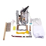 smoker imker kaufen Die herausnehmbare, perforierte Bodenplatte mit klappbaren Ständern sorgt für einen guten Luftstrom.