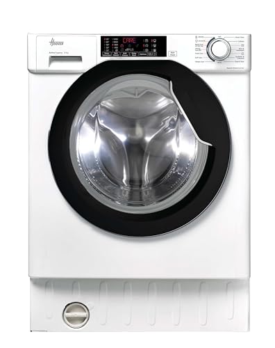 Hoover H-Wash 300 Pro HBWS 484DMBW5-80 Integrated 8kg, 1400 RPM Washing Machine, A Rated - White & Black