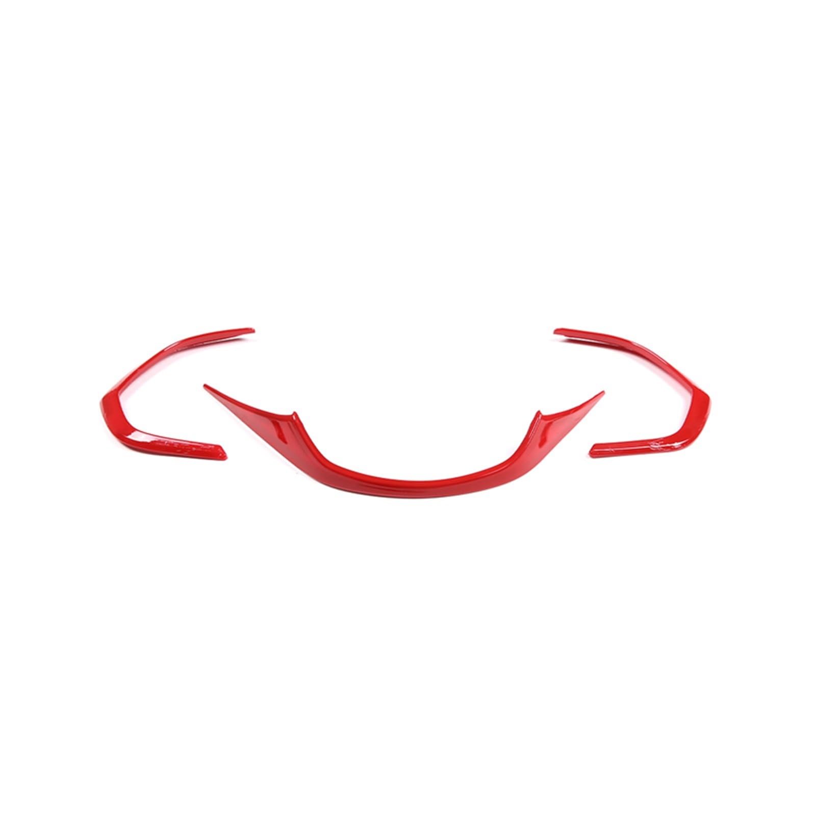 Car Interior Decoration For Chevrolet For Corvette C7 2014-2019 / Car Dashboard Display Meter Ring Speedometer Gauge Cover Trim(Red)