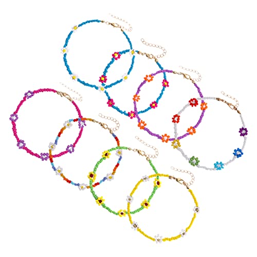 Pulseras de cuentas coloridas UKCOCO con 16 piezas resistentes para playa 6