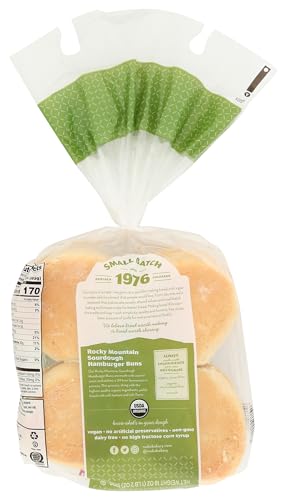Image of Rudis Bakery Organic Sourdough Hamburger Buns, 18 OZ