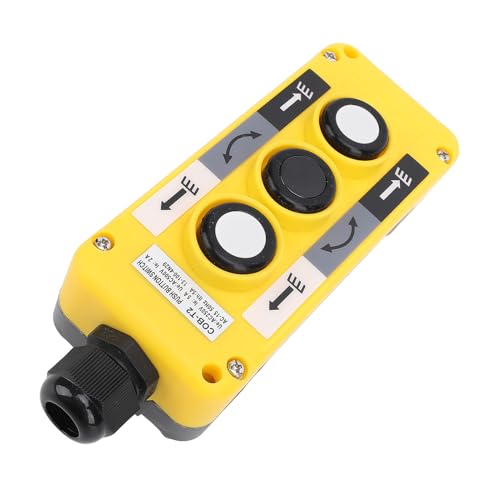 Interruptor de botón de grúa AC250V con 3 botones para estación de control de polipasto 6