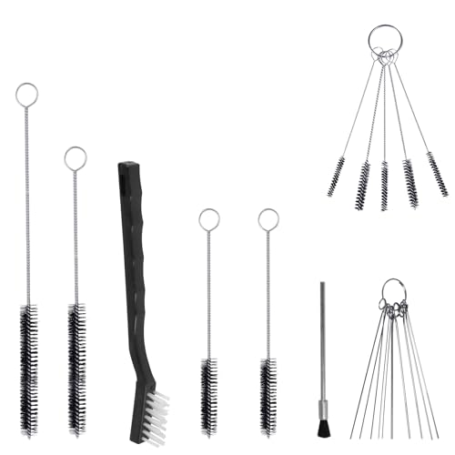 17pcs Multi-Purpose Spray Gun Cleaning Kit,Nylon Brushes Paint Gun Cleaning