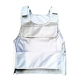 F.N.JACK Tactical Vest Solid Colors - Adjust Straps and Belt with 2 Pockets Outerwear Vests (One Size, WHITE)