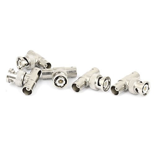 uxcell 5Pcs BNC Macho a Doble BNC Hembra Divisor conector miniatura 1