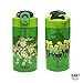 Zak Designs Teenage Mutant Ninja Turtles Kids Water Bottle For School or Travel, 16oz 2-Pack Durable Plastic Water Bottle With Straw, Handle, and Leak-Proof, Pop-Up Spout Cover (TMNT)