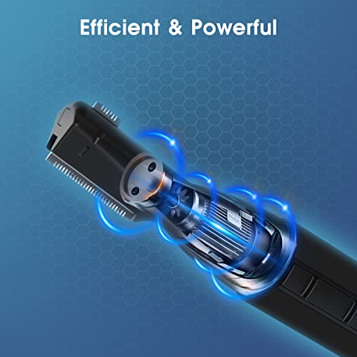 Image of Upgraded Eyebrow Trimmer for Men, Precision Detailer Battery-Operated Eyebrow Razor and Shaper, Electric Facial Hair Trimmer with Comb, Dual-Blade Grooming Tool, No Pulling Sensation