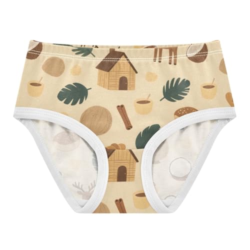Girls' Underwear Coconut Deer Toddle Brief Panties 2-8 Years 20300735