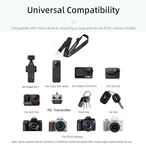 Image of Adjustable Nylon Lanyard For DJI Avata 2 /Avata /FPV Remote Controller 3 /2 Phantom 3 4 / Radio RC Transmitter Neck Strap, Camera /School ID /Home Key /Handheld Game Conso Anti-drop Belt Sling
