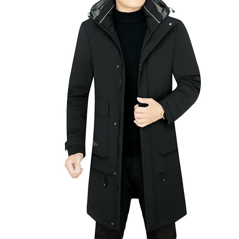 Chaqueta de invierno larga para hombre ideal para trayectos diarios y paseos cómodos 6