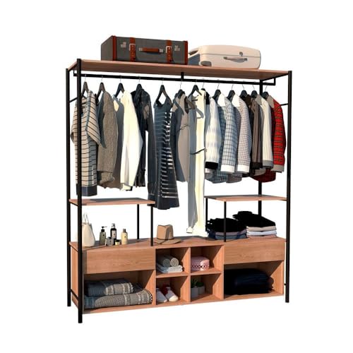 Guarda Roupa Industrial Com 1 Porta Adelaide Preto Demolição