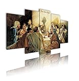 The Last Supper | Last Supper Wall Decor for Lent, Easter, Christmas| The last supper painting | La ultima cena cuadro de jesús y discípulos | Cuadros religiosos catolicos la ultima cena Leonardo Da Vinci Last Supper | LARGE 60' x 32'