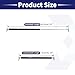 X AUTOHAUX 2 Pcs 25inch 35lb/156N Black Lift Supports Struts Shocks Gas Spring with Wrench Universal for RV Car Truck Boat
