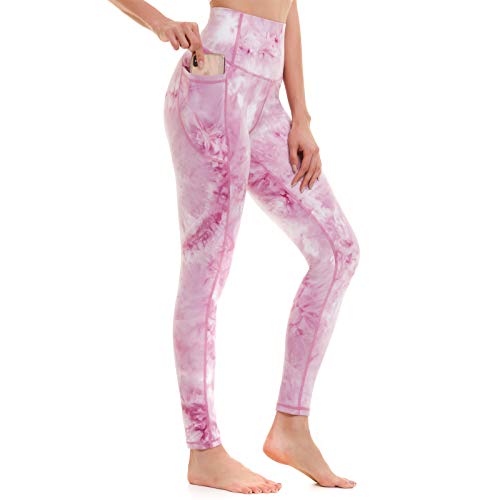 AMYTIS Sport Leggings Damen High Waist Yogahose mit Taschen Lang Sporthose...
