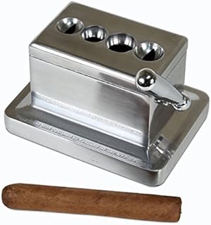 The Big Easy Tobacco Co., Quad Table Cigar Cutter, Brushed Finish, For 52 and 60 Ring Gauge