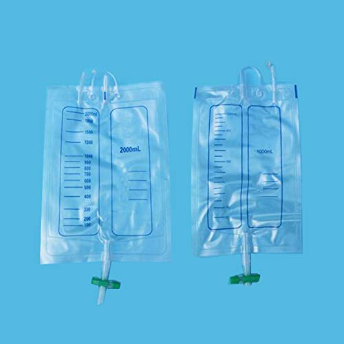 Male Urinal Bag Pee Bag Portable Wearable Men's Urinal Elastic Waistband Toilet Elastic Waistband Urine Replacement Collector 1000ML&2000ML