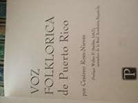 VOZ FOLKLORICA de Puerto Rico 0717251632 Book Cover