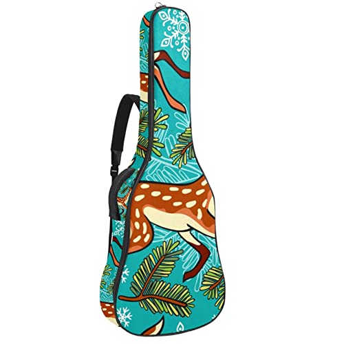 Housse guitare acoustique de qualité supérieure rembourrée cerf